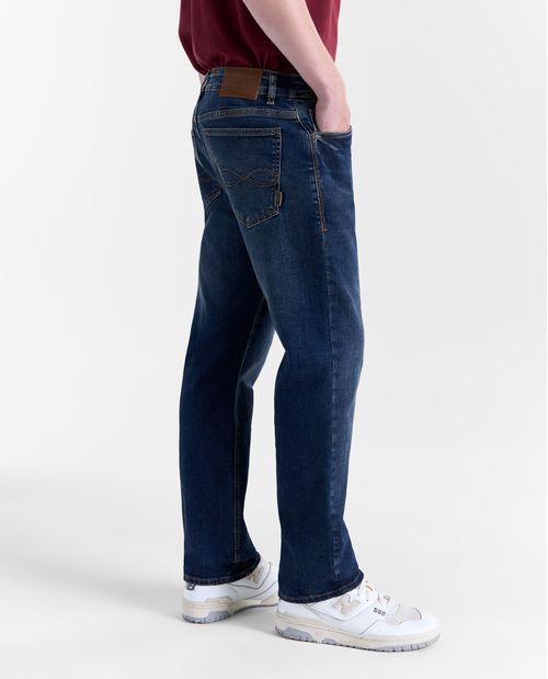 Jean Slim and Straight tiro estándar para hombre