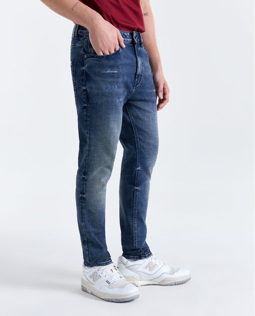 Jean Skinny Stone wash para hombre