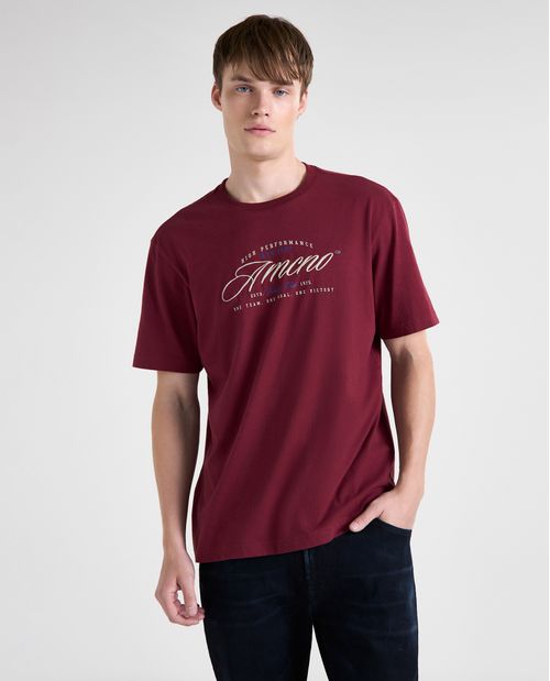 Camiseta manga corta cuello redondo para hombre