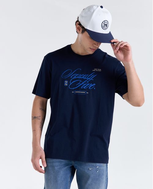 Camiseta manga corta cuello redondo para hombre