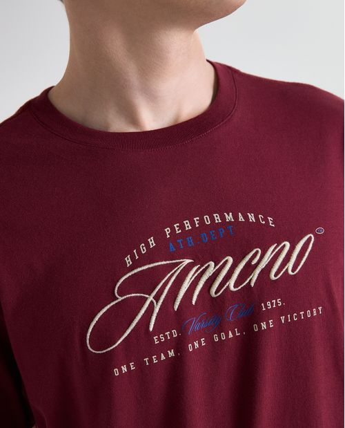 Camiseta manga corta cuello redondo para hombre