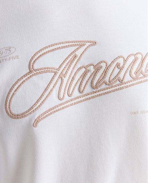 Camiseta textura manga corta cuello redondo para hombre