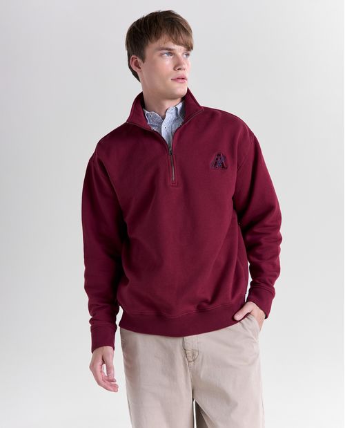 Buzo oversize cuello tortuga para hombre