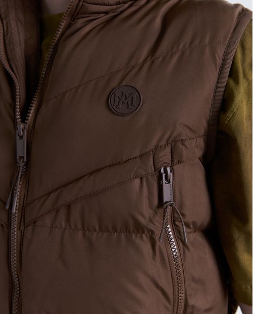 Chaqueta acolchada cuello alto para hombre