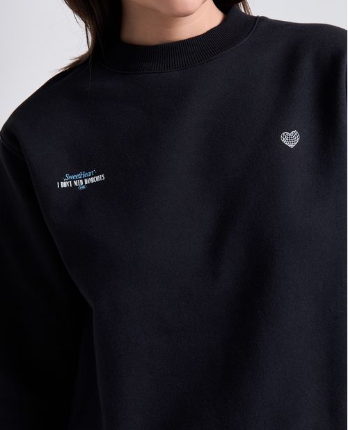 Camisa regular cuello redondo para mujer