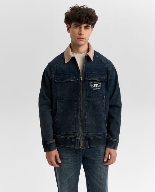 Chaqueta cuello alto para hombre