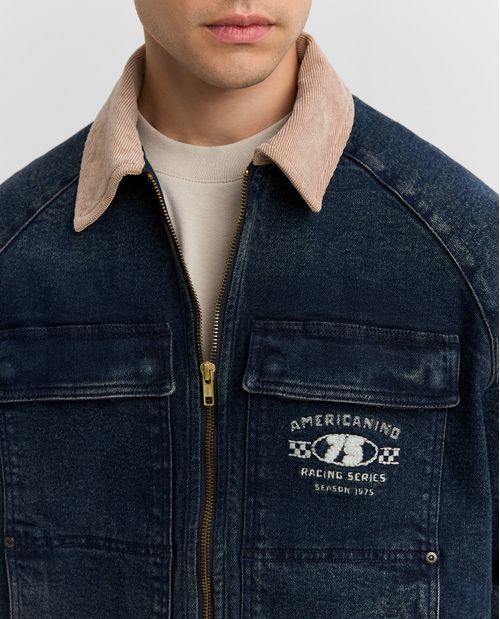 Chaqueta cuello alto para hombre