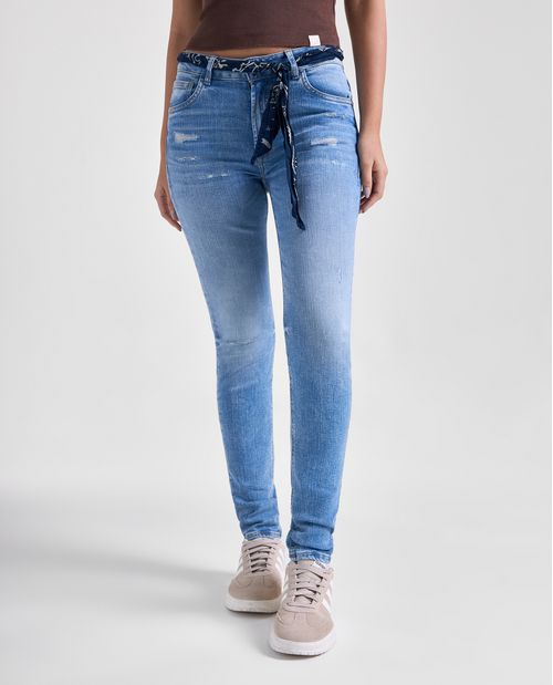 Jean Jegging medio para mujer