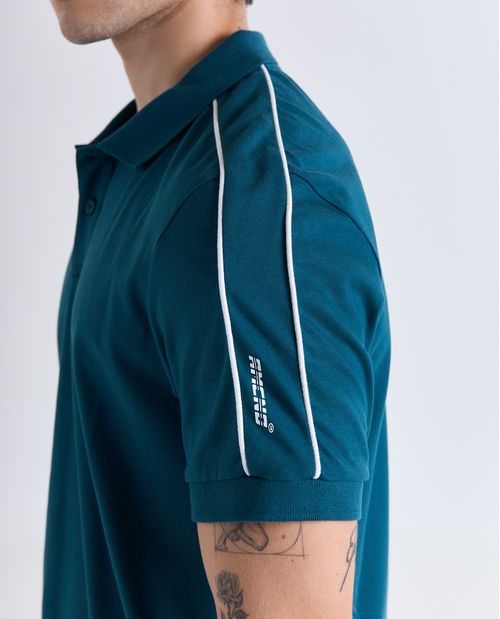 Camisa polo manga corta cuello polo para hombre