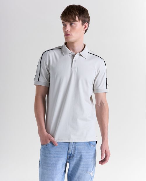Camisa polo manga corta cuello polo para hombre