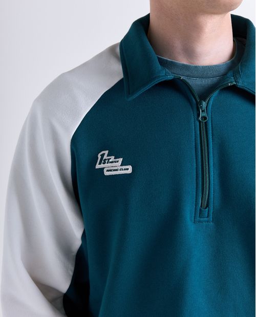 Buzo oversize cuello tortuga para hombre