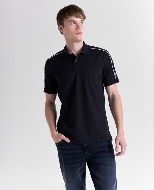 Camisa polo manga corta cuello polo para hombre