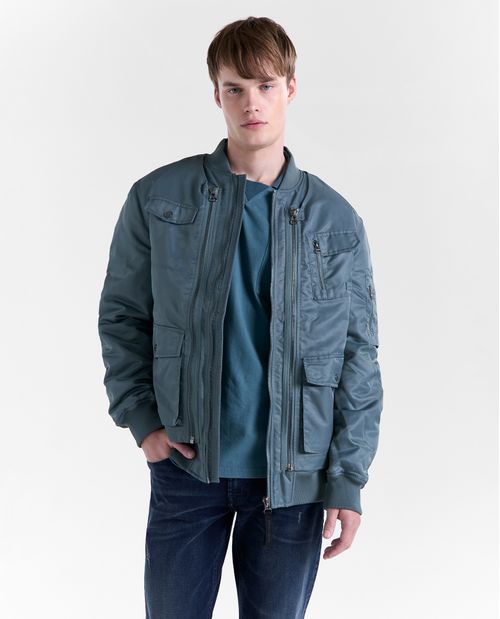 Chaqueta bomber regular fit para hombre