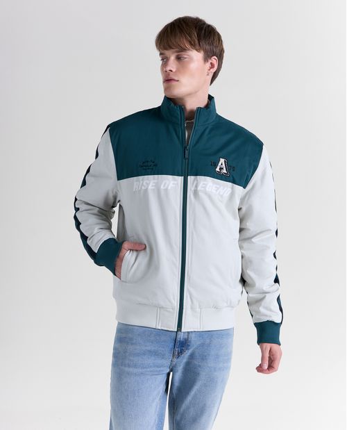 Chaqueta bomber cuello alto para hombre