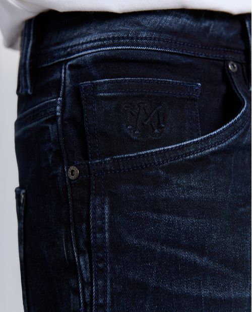 Bermuda Regular Denim Tiro Medio para Hombre