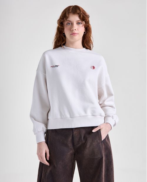 Buzo cerrado cuello redondo para mujer