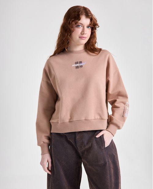 Buzo cerrado cuello redondo para mujer