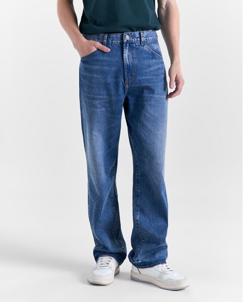 Jean Relax Tiro Medio para hombre