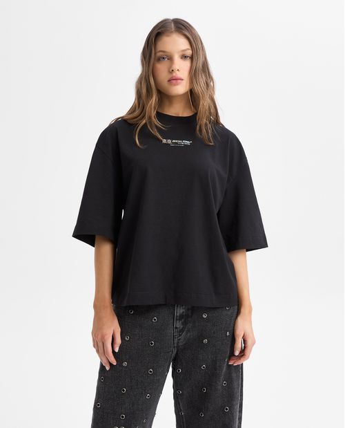 Camiseta manga corta cuello redondo para mujer