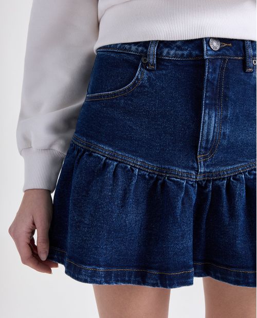 Falda volantes para mujer