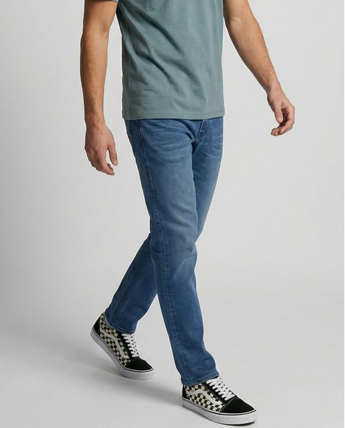 Jean Slim Ajustado tiro bajo para hombre