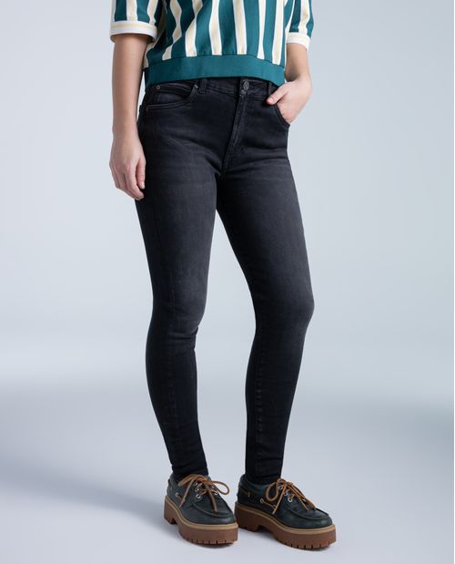 Jean Skinny tiro alto para mujer
